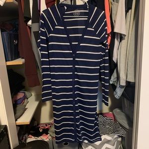 SO Long striped cardigan